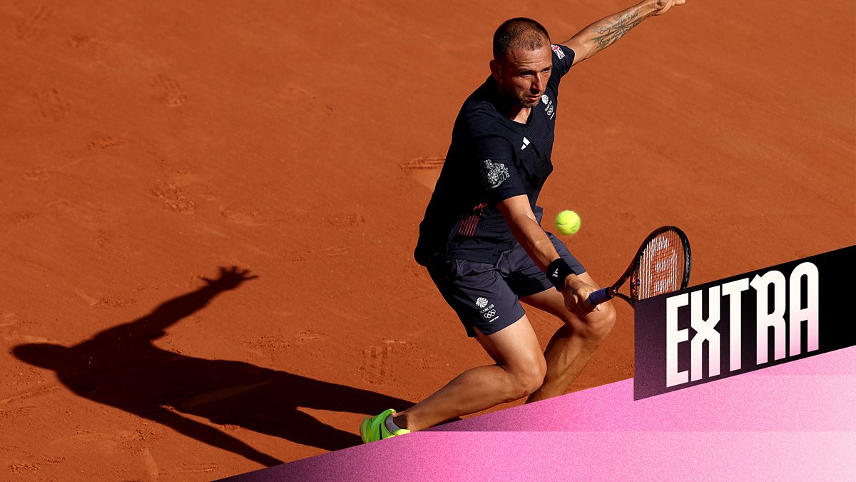 BBC Sport Olympics, Paris 2024, Day 3 Extra Tennis Dan Evans v