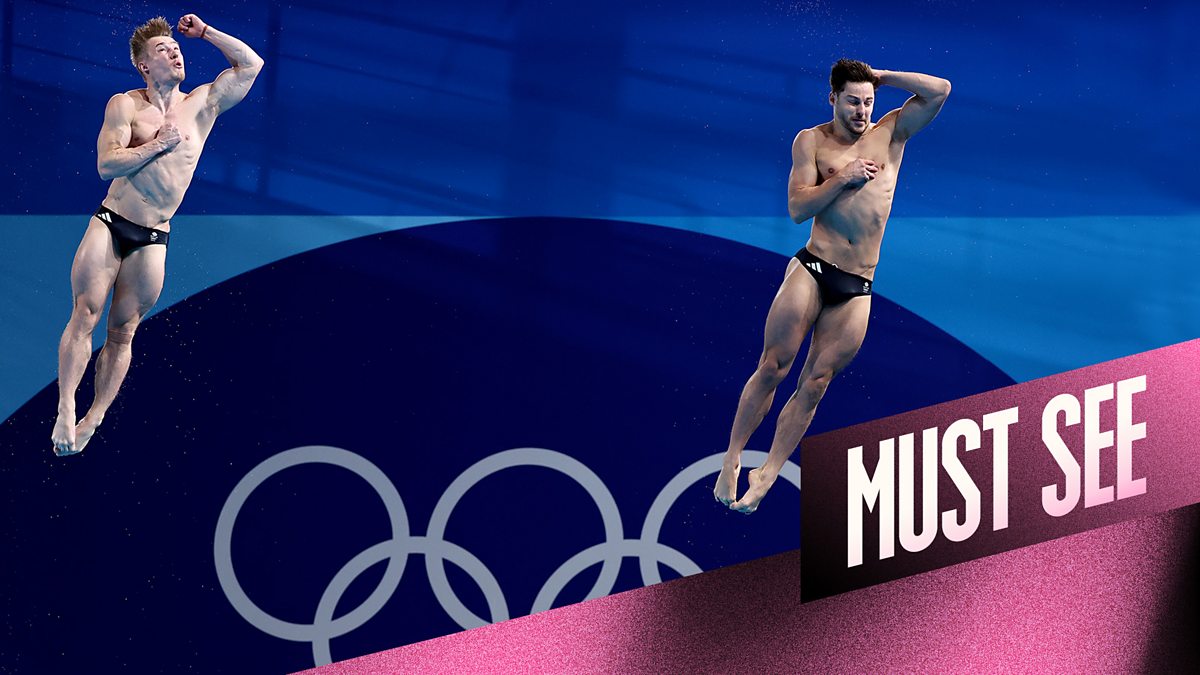 Olympics Day 7 Diving Mens Synchronised 3m Springboard Final BBC