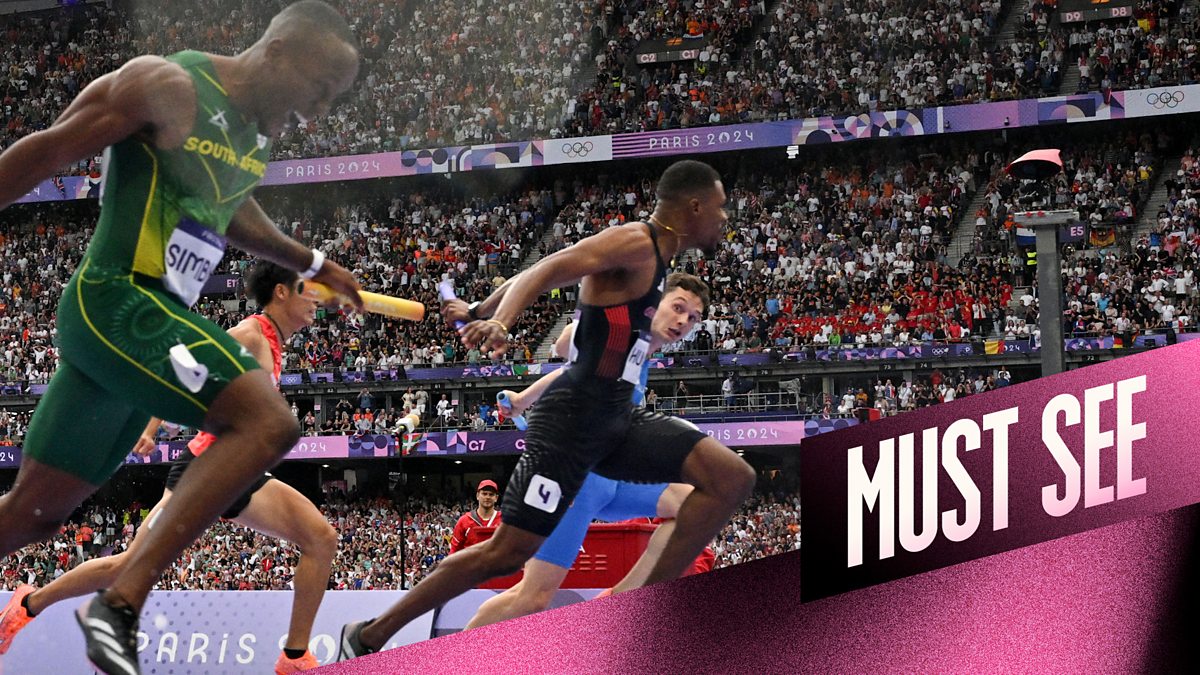 Olympics Day 14 Athletics Mens 4x100m relay final BBC iPlayer