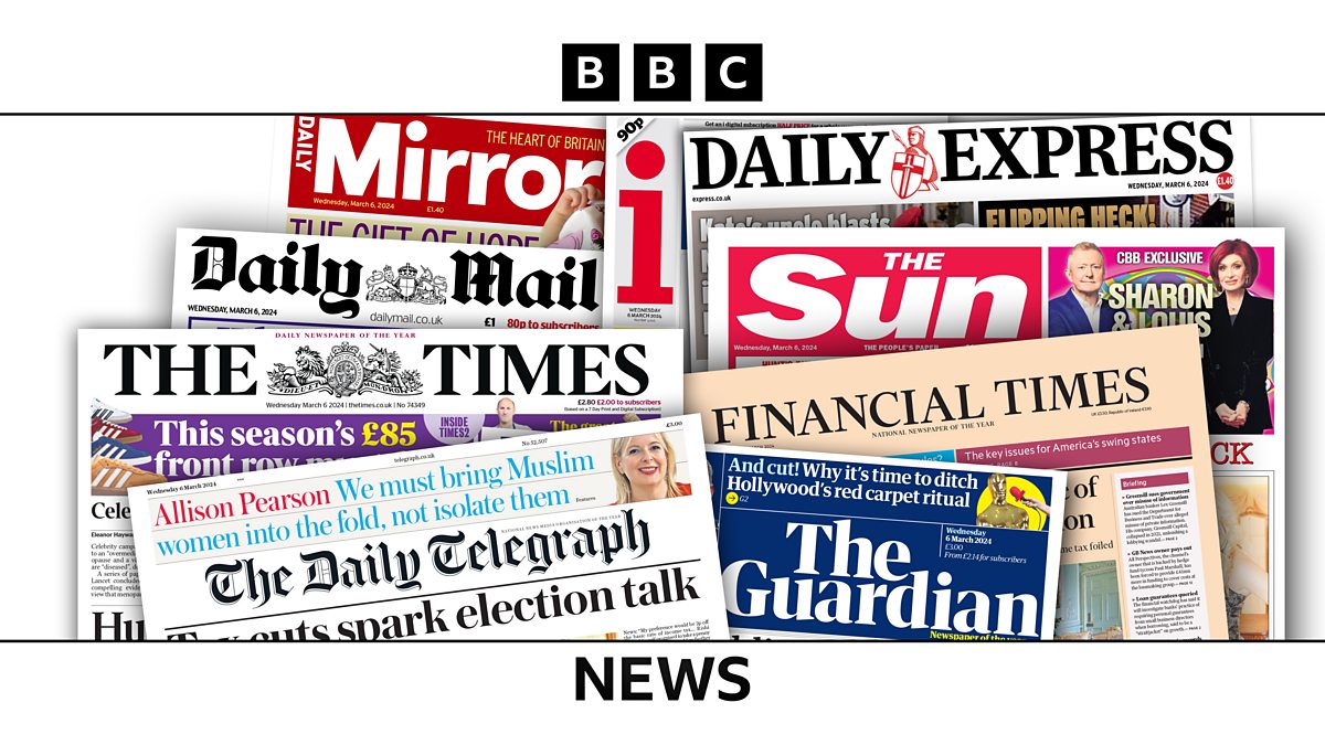 BBC Today's papers Chris Kaba, Strictly, Chanel boat race