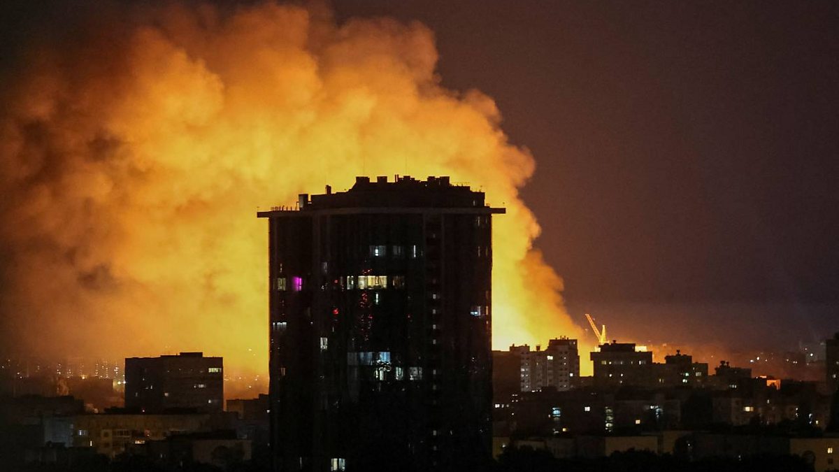 Ukraine experiences its biggest bombardment since the war began