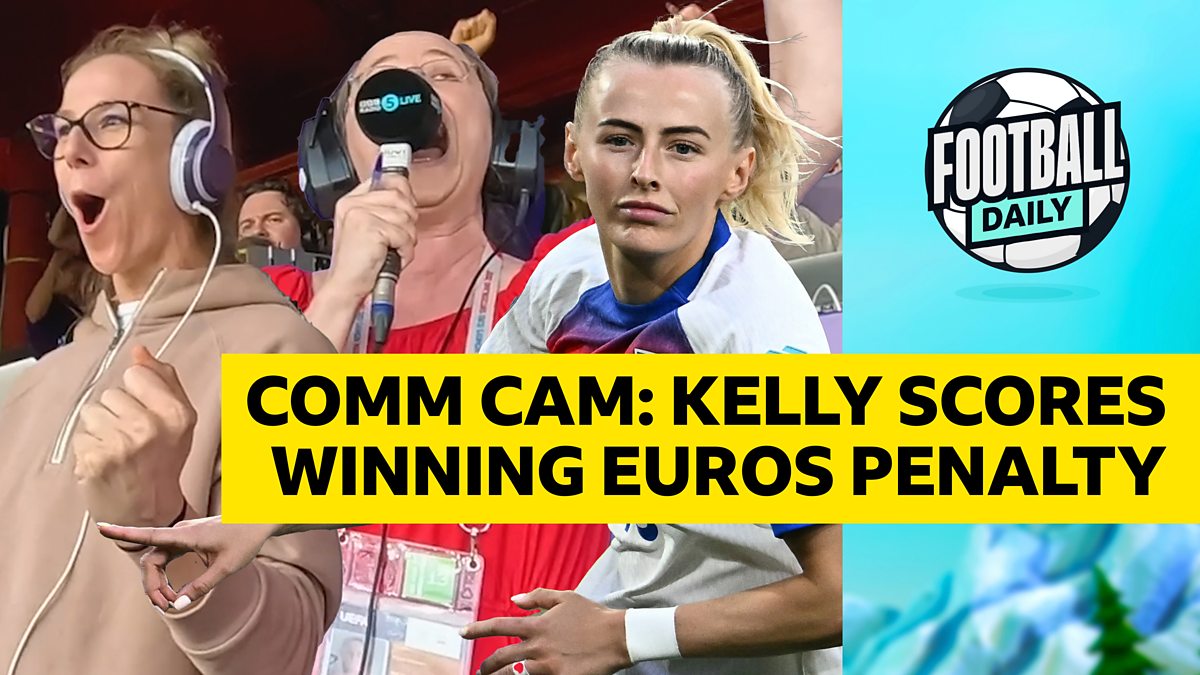 Commentary box scenes as England win Euros