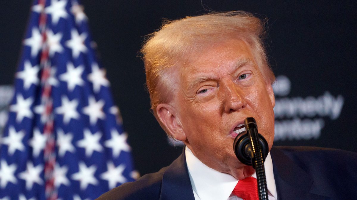 Newshour, European leaders give upbeat account of their talks with President Trump ahead of his meeting with Putin