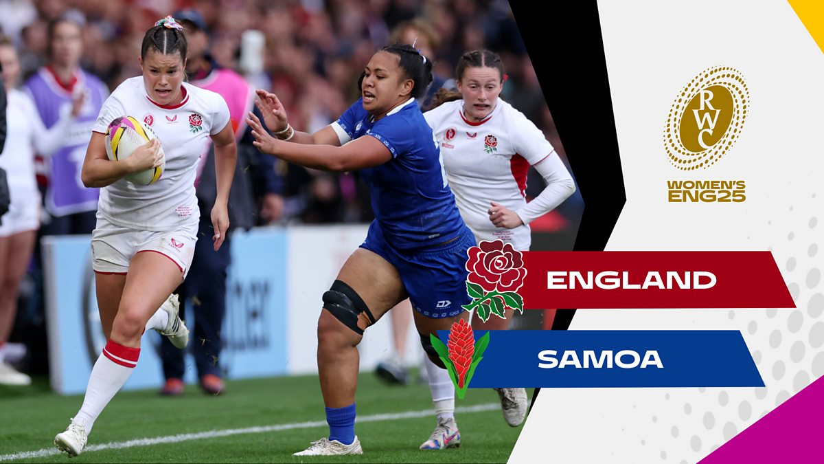 Womens Rugby World Cup 2025 - Group Stage: England v Samoa Highlights ...