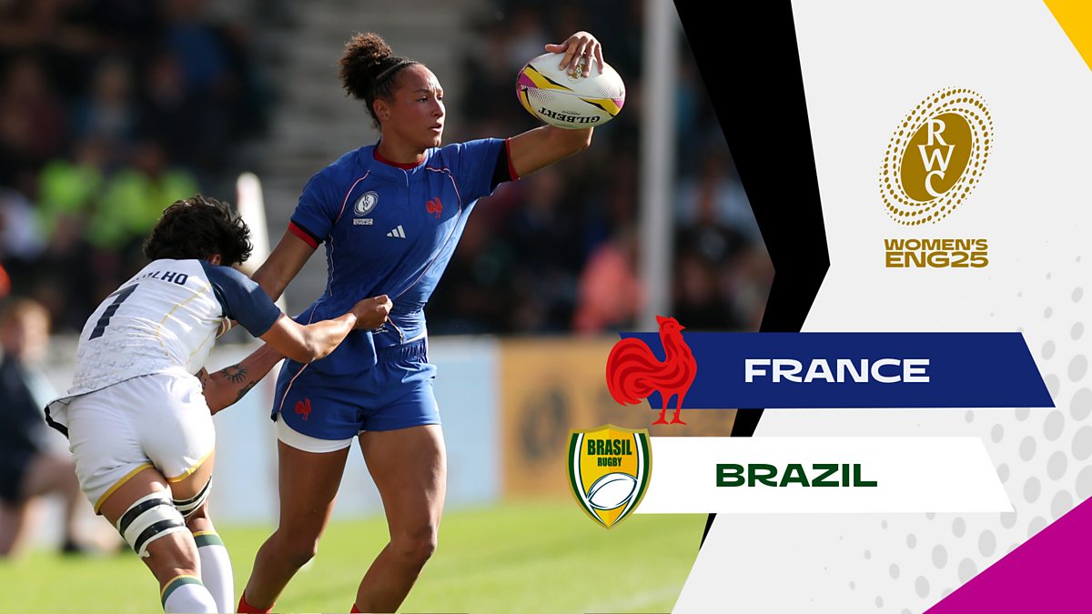 Womens Rugby World Cup 2025 - Group Stage: France v Brazil Highlights ...