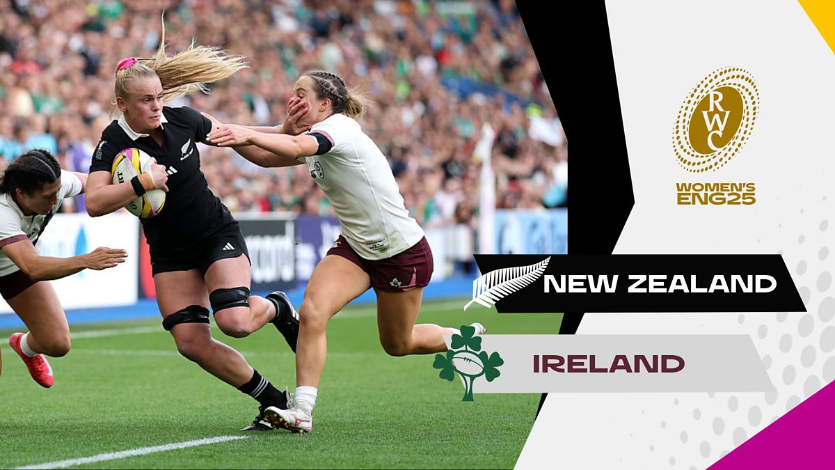 Womens Rugby World Cup 2025 - Group Stage: New Zealand v Ireland ...