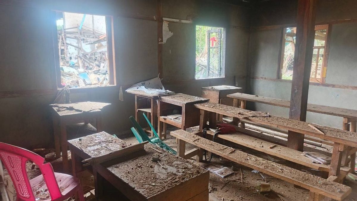 Myanmar military appears to bomb schools and churches