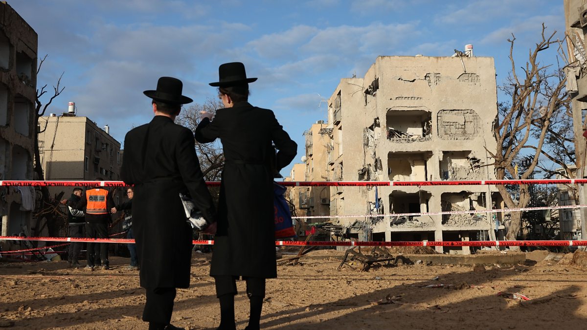 Israeli Prime Minister visits site of latest Iranian strike