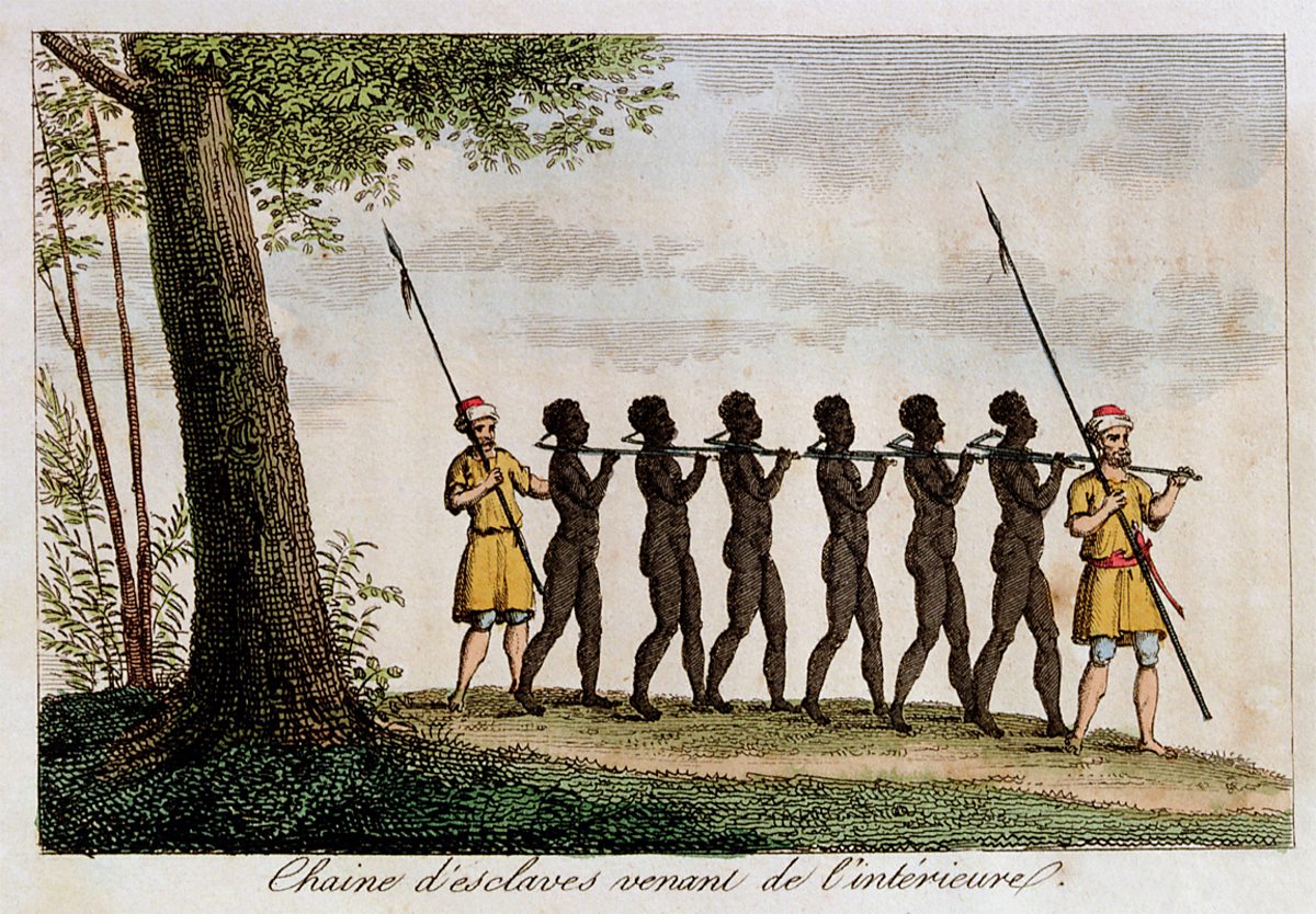 slave Slave factories on the African coast - The Triangular Trade - National 4  History Revision - BBC Bitesize