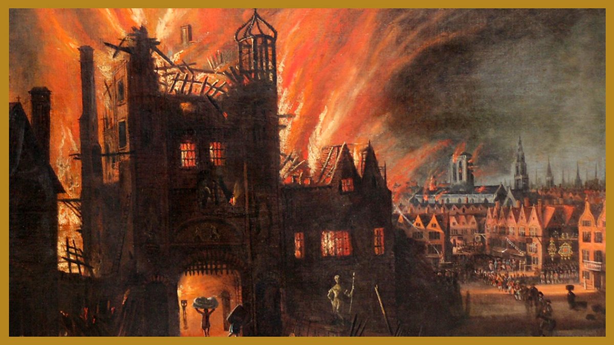 The great fire was in. Великий Лондонский пожар 1666. Великий пожар в Лондоне в 1666. Лондонский пожар 1666. Пожар в Лондоне 1666.