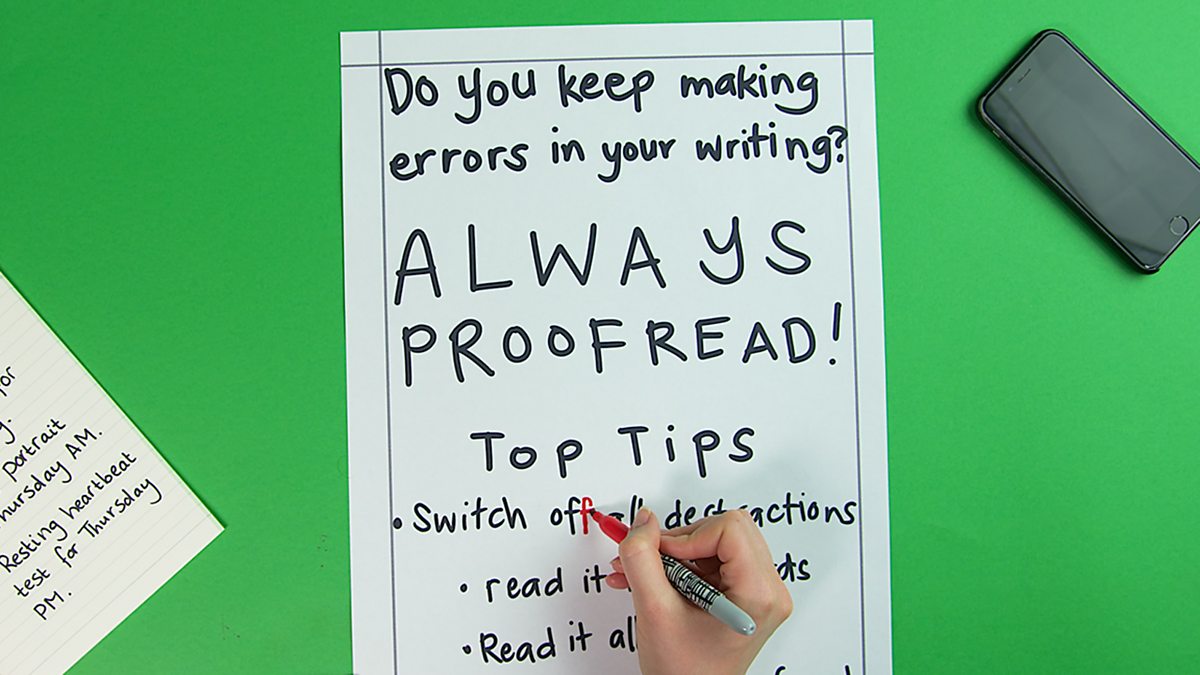 Proofreading ks3