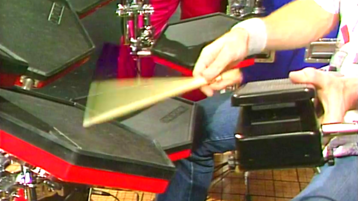 The Simmons electronic drum kit BBC Archive