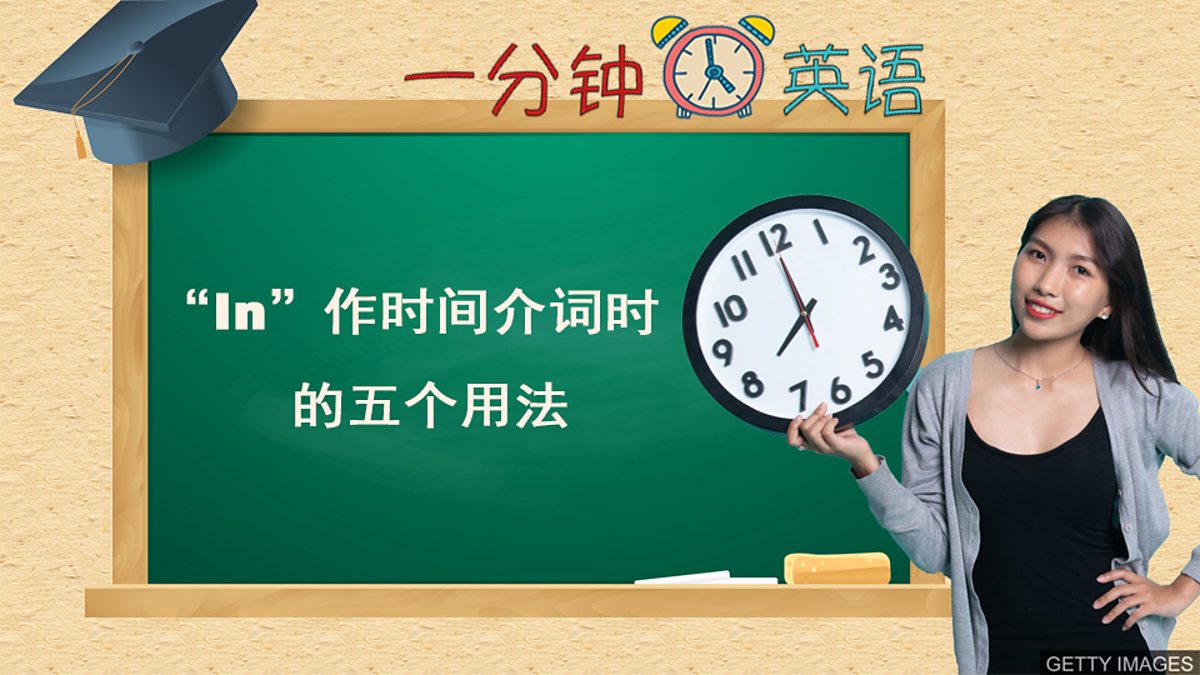 c Learning English 一分钟英语 In 作时间介词时的五个用法