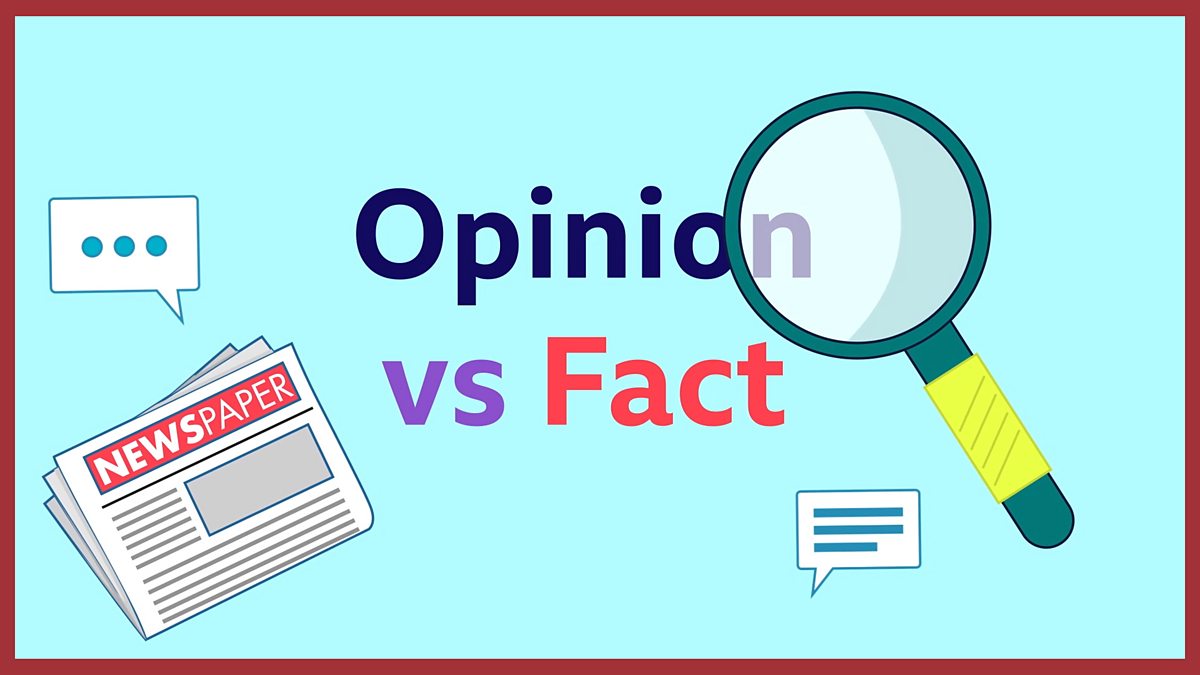 fact and opinion poster