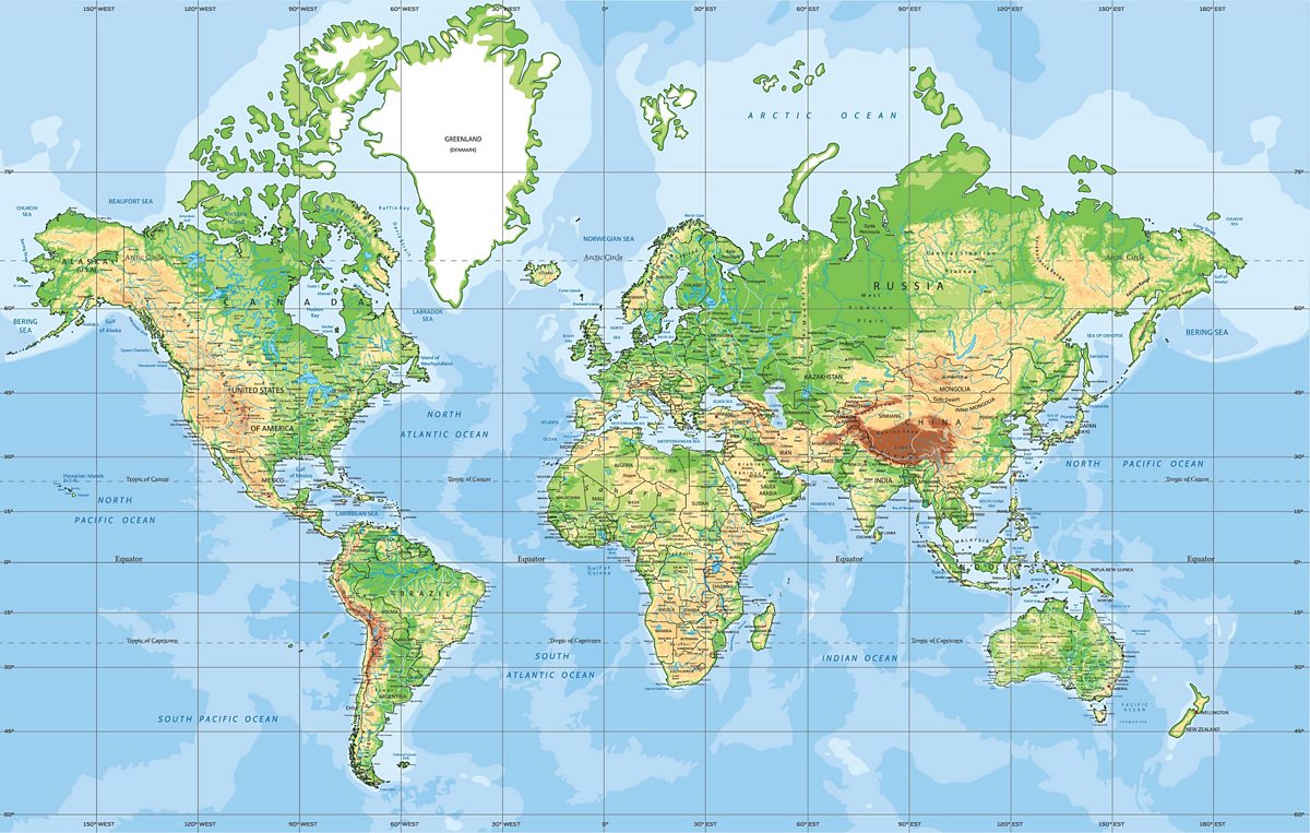 The mind-blowing world map quiz - BBC Bitesize