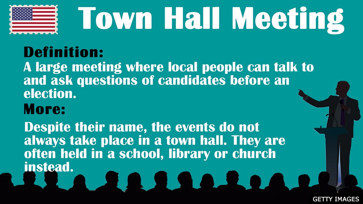 c Learning English Us Elections Vocabulary Town Hall Meeting