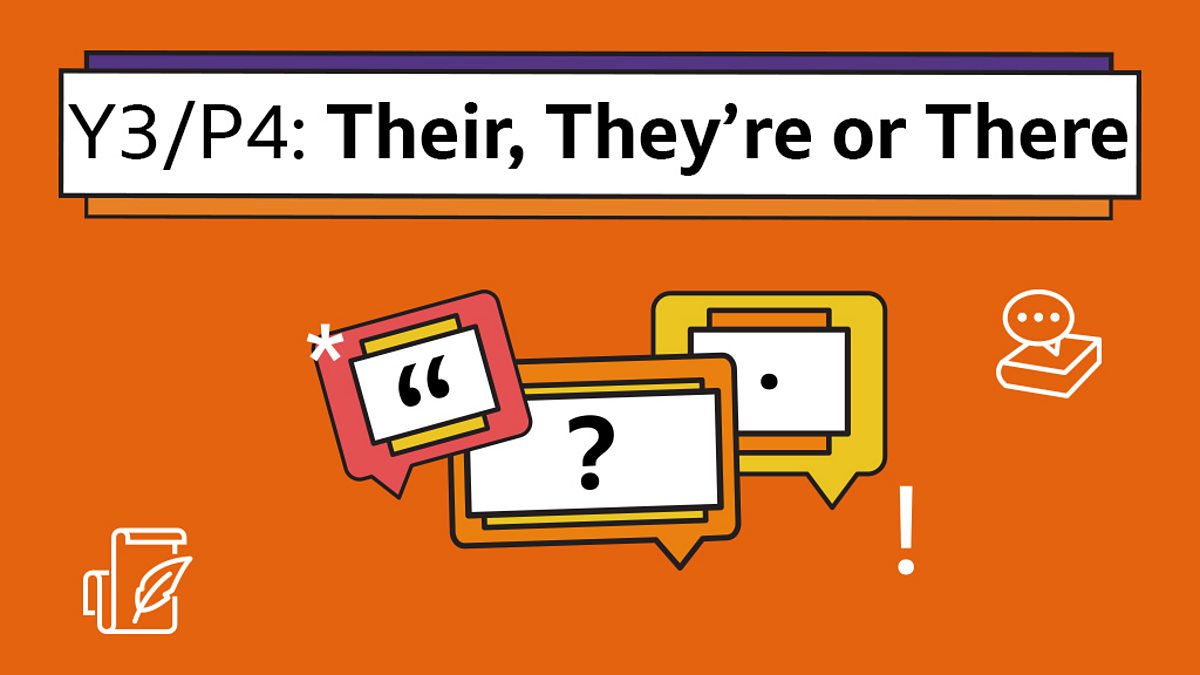 Their, they're or there? Year 3 P4 English Home Learning with