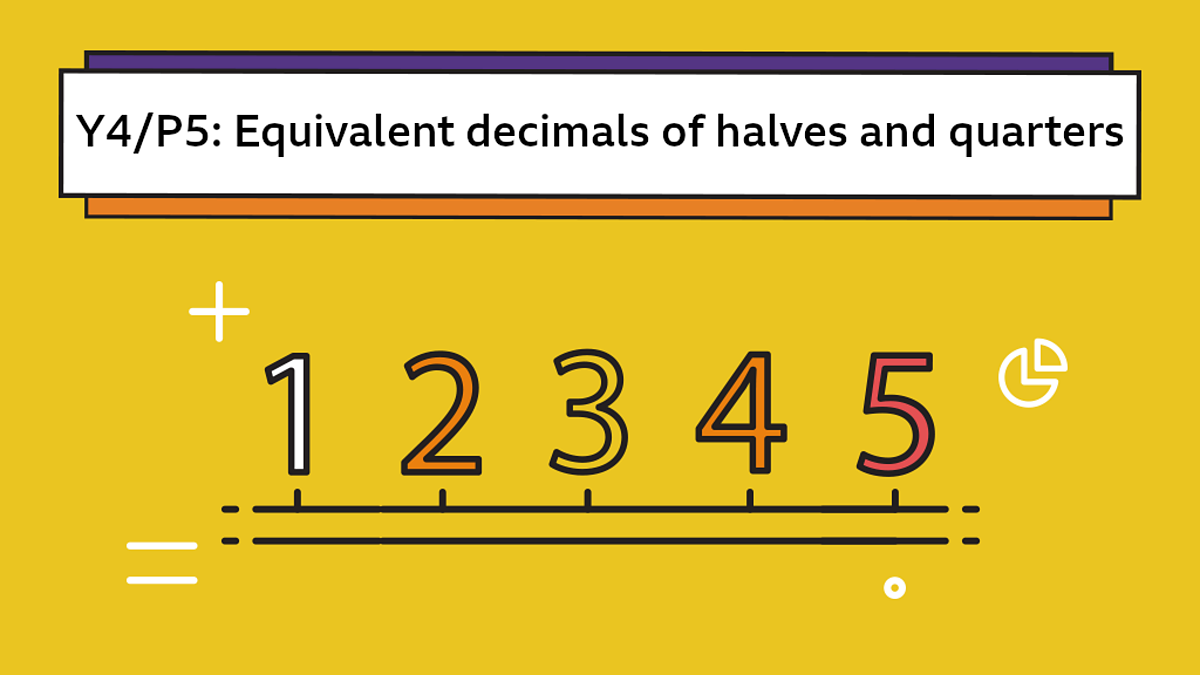 Equivalent Decimals Of Halves And Quarters Maths Learning With Bbc