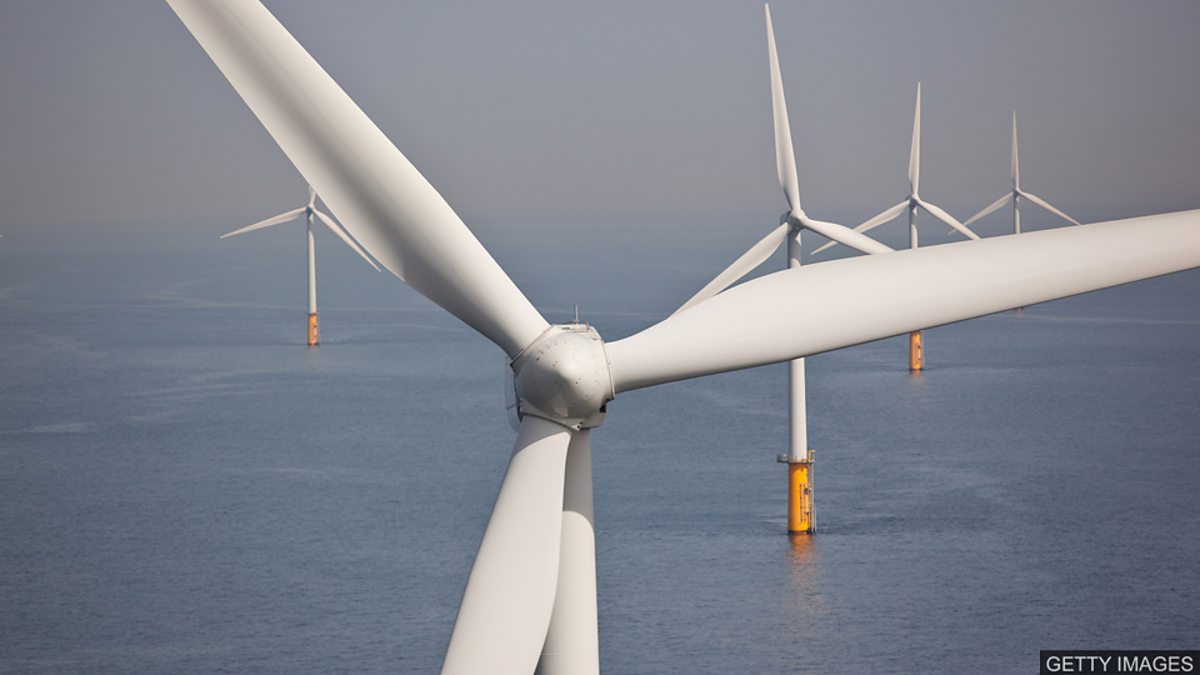 c Learning English 英语大破解 Uk Wind Turbines At Sea 英国的海上风力发电机