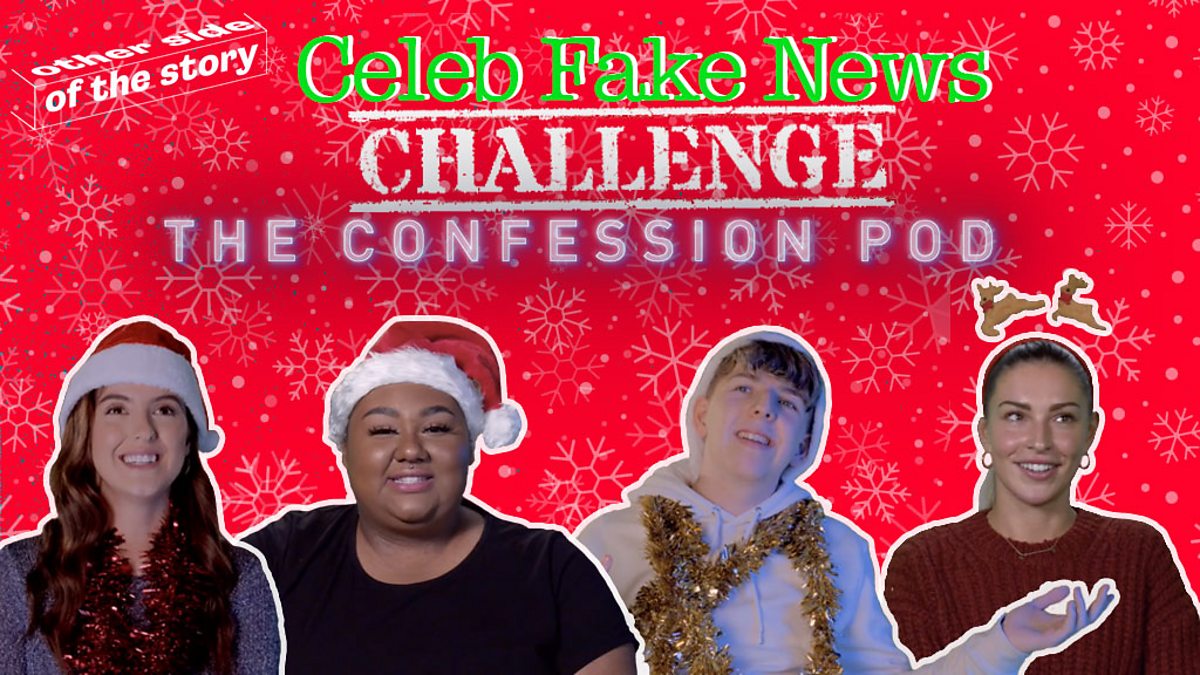 The Celebrity Festive Fake News CHALLENGE! - BBC Bitesize