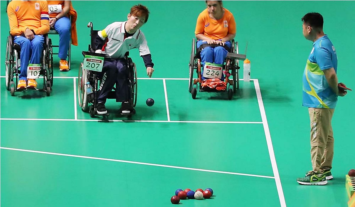 The boccia driving shot Boccia essential skills and techniques