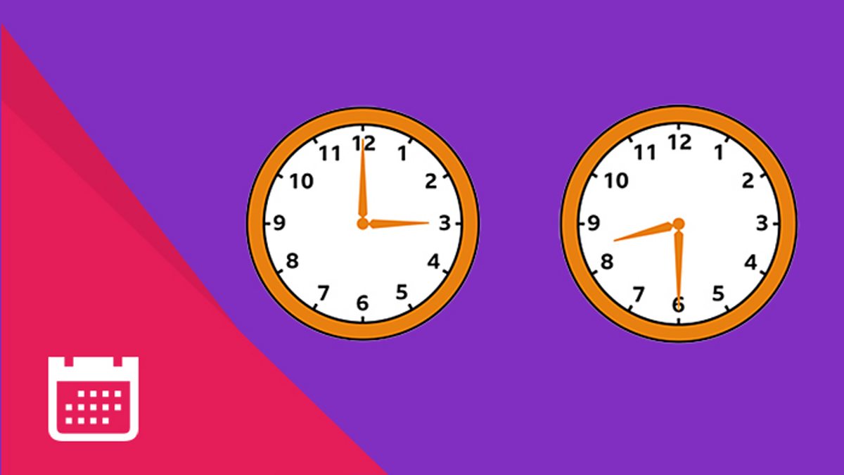 Half Past Clock Examples