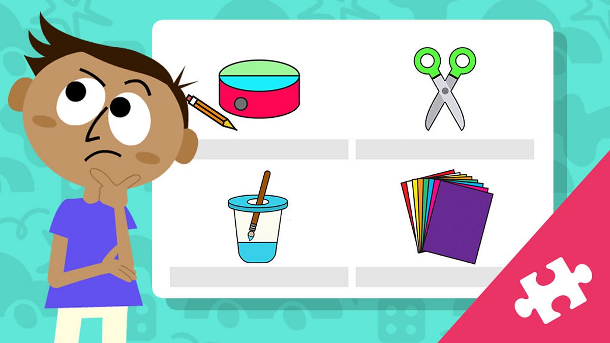 Choose the correct art tool - EYFS - Reception - BBC Bitesize