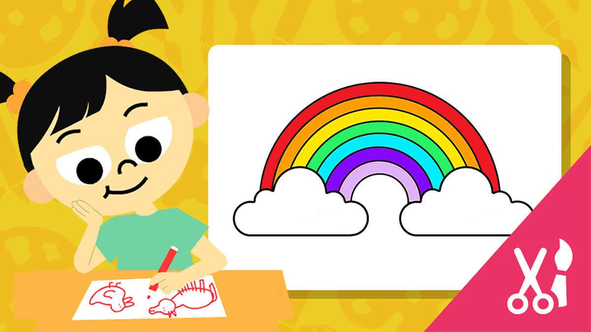 Colour in your own rainbow eyfs reception bbc bitesize