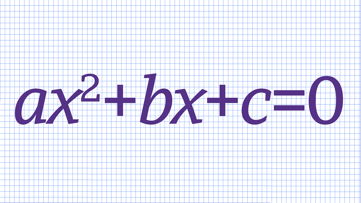 Module 4 M4 algebra quadradic equations BBC Bitesize