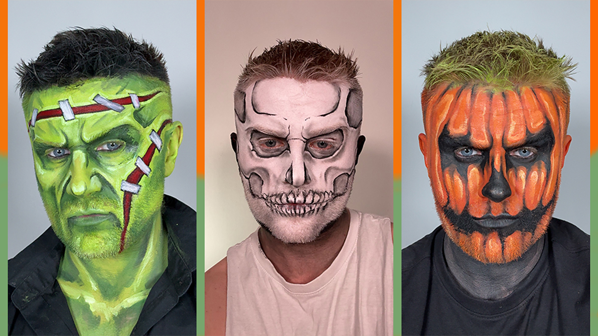 How to create three easy Halloween makeup looks with GlowUp’s Axel