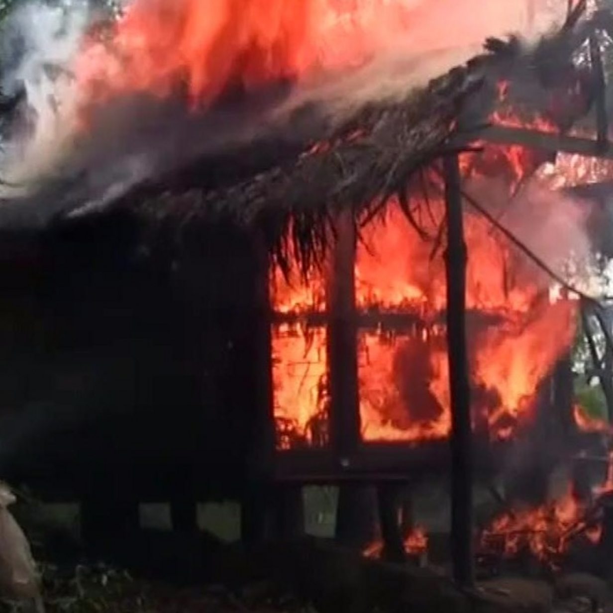 Rohingya Muslims respond to claims they set fire to their homes