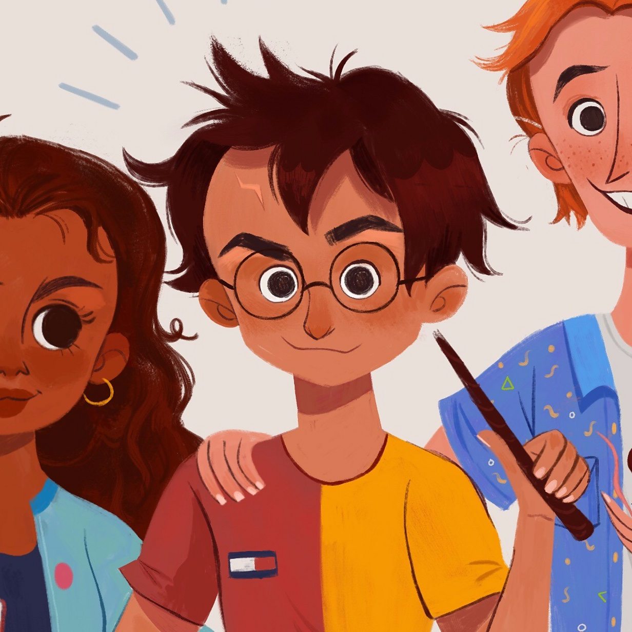 pouch Først trug Backlash over illustrator's black Hermione fan art - BBC News