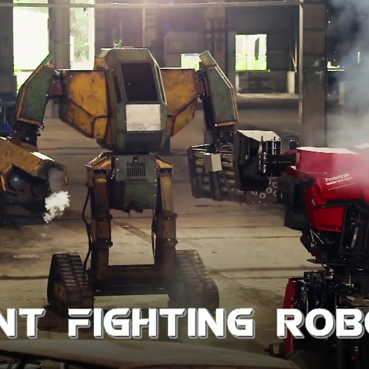 Giant robots fight it out in epic battle BBC Newsround