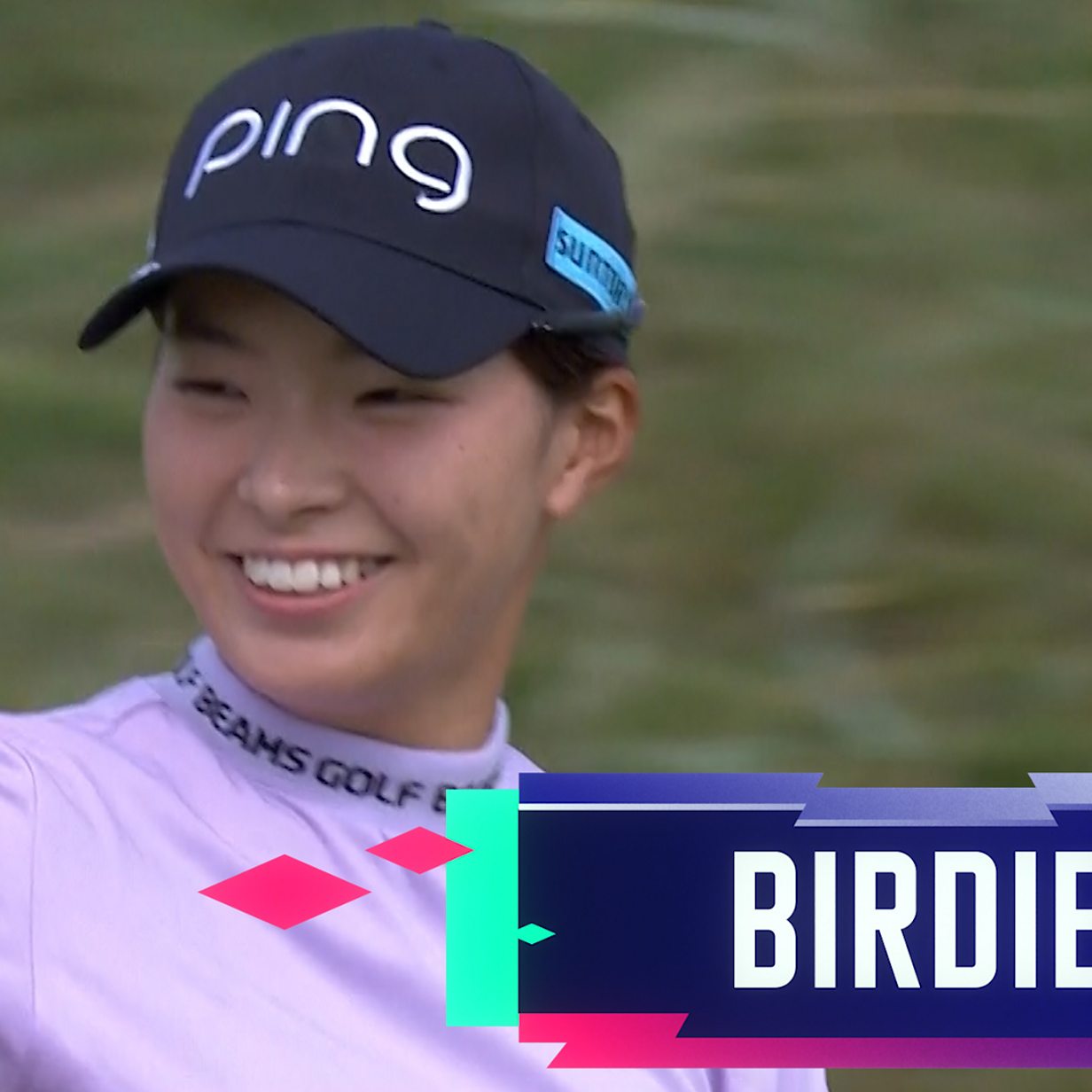 Womens Open Hinako Shibuno hits brilliant bunker shot to set up birdie image