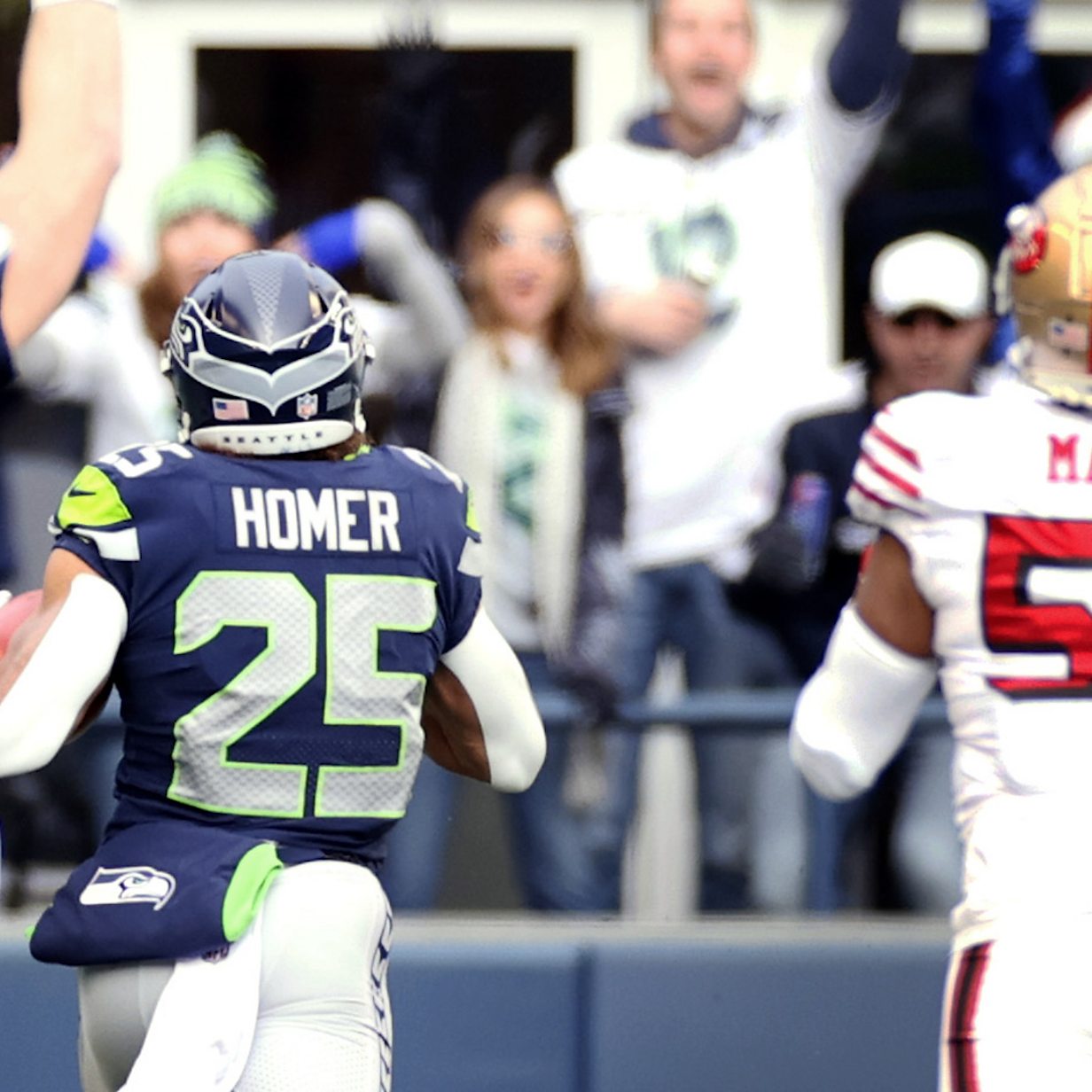 NFL: Seattle Seahawks v San Francisco 49ers: Travis Homer runs in 73-yard  touchdown - BBC Sport