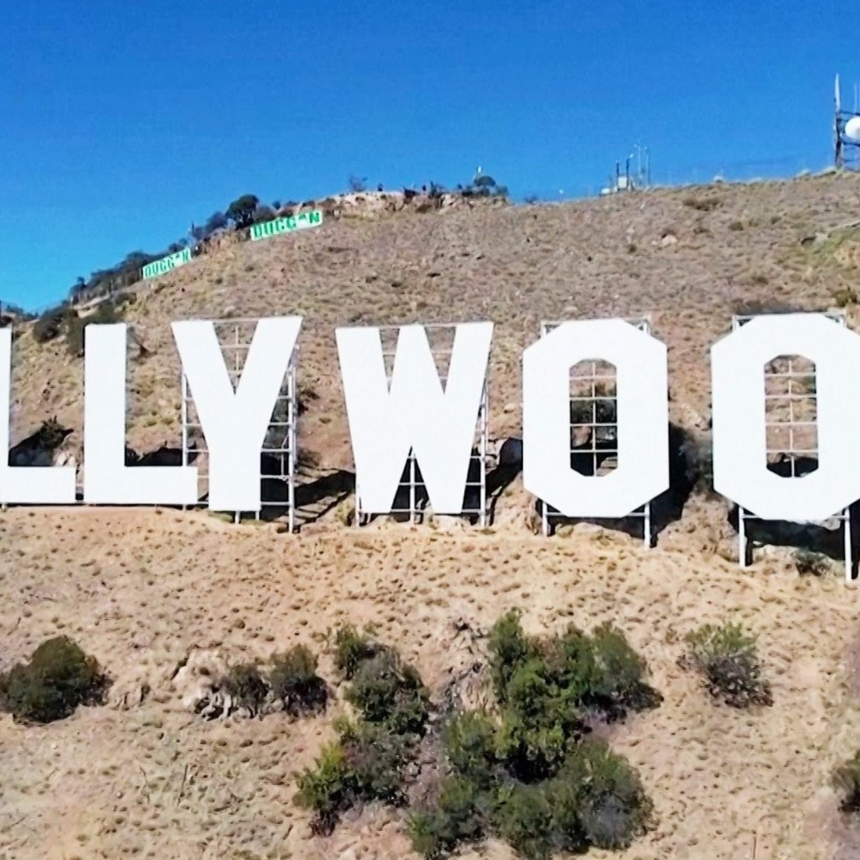 Hollywood sign's 'horrible' Super Bowl makeover