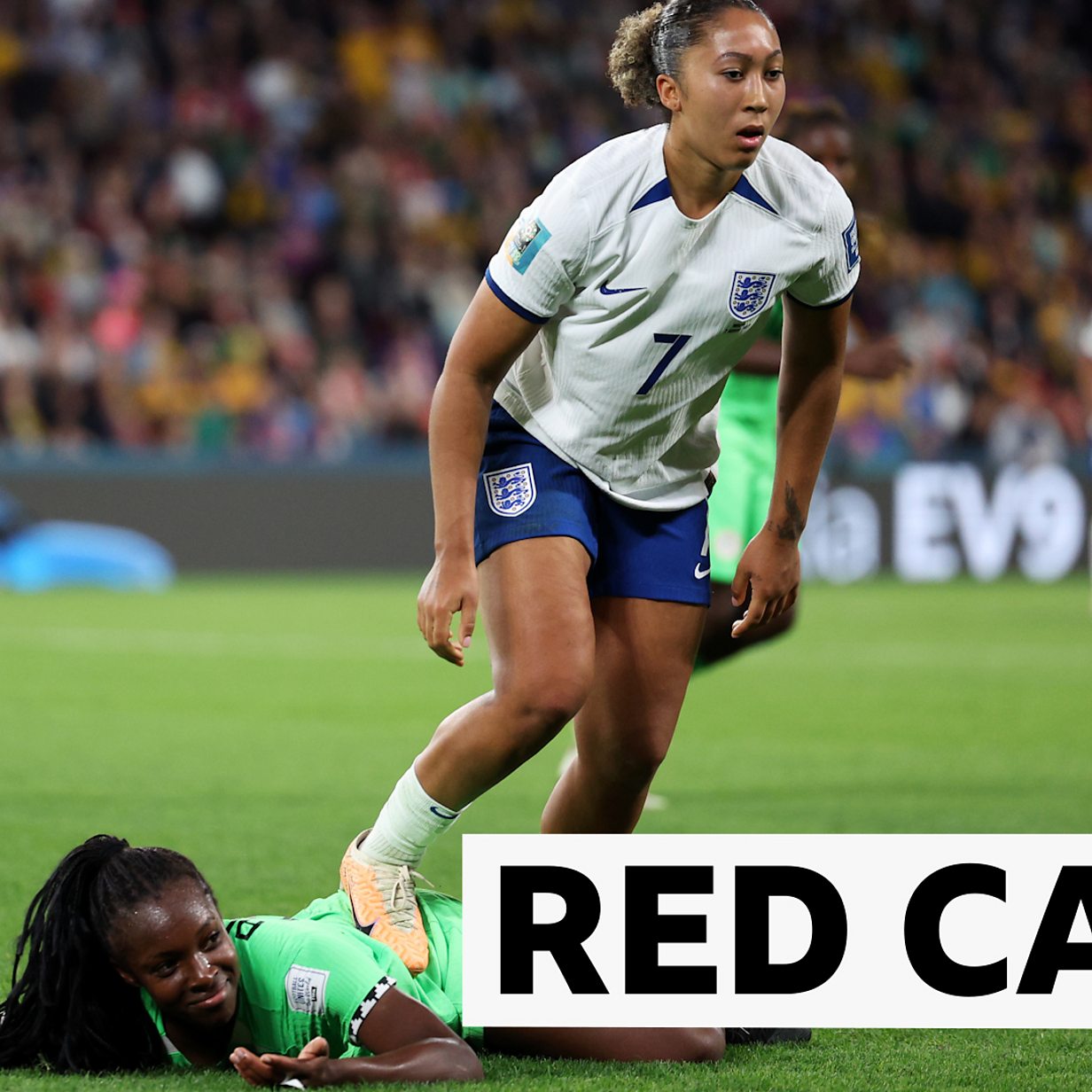 Women s World Cup 2023 England s Lauren James sent off for stamp against Nigeria