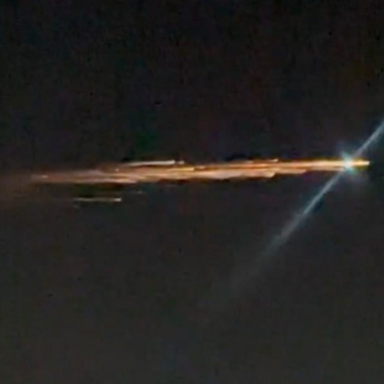 Mysterious streak of light seen across southern California sky