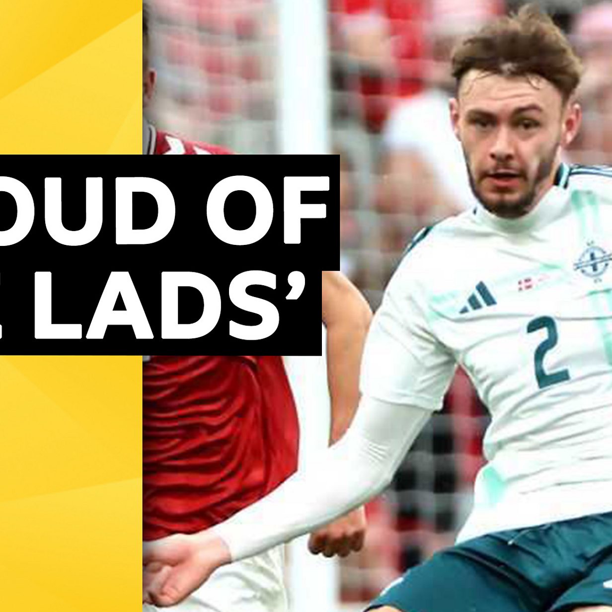 Watch: Northern Ireland 'can learn a lot' from defeat by Denmark BBC