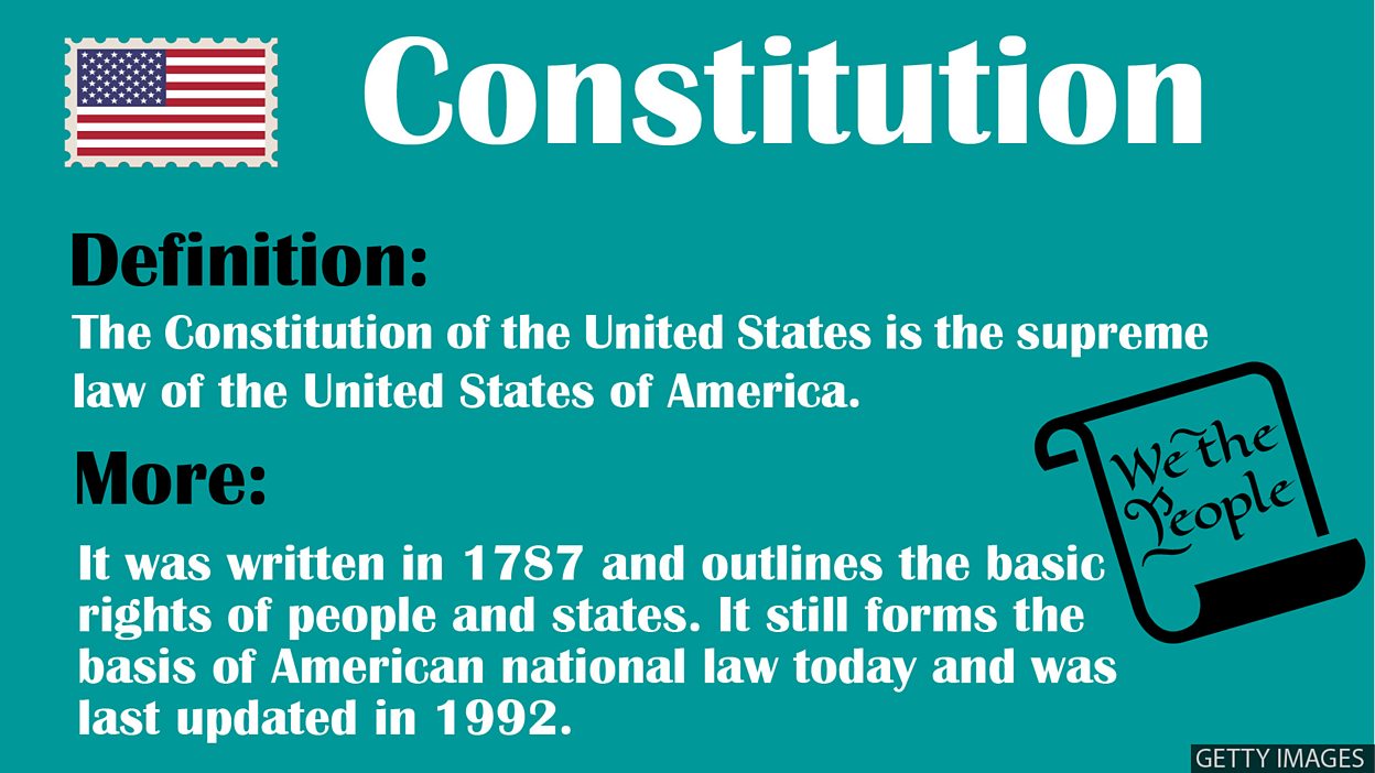 BBC Learning English US Elections 2020 Vocabulary Constitution bbc-learning-english-us-elections-2020-vocabulary-constitution