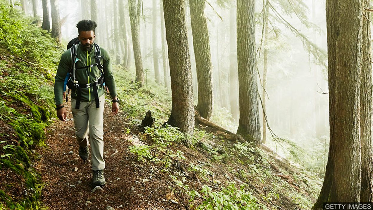 Going the beaten track. Hiking man. Outdoor boys. Man in Hiking Shirt. Luke Outdoor boys lawyer.