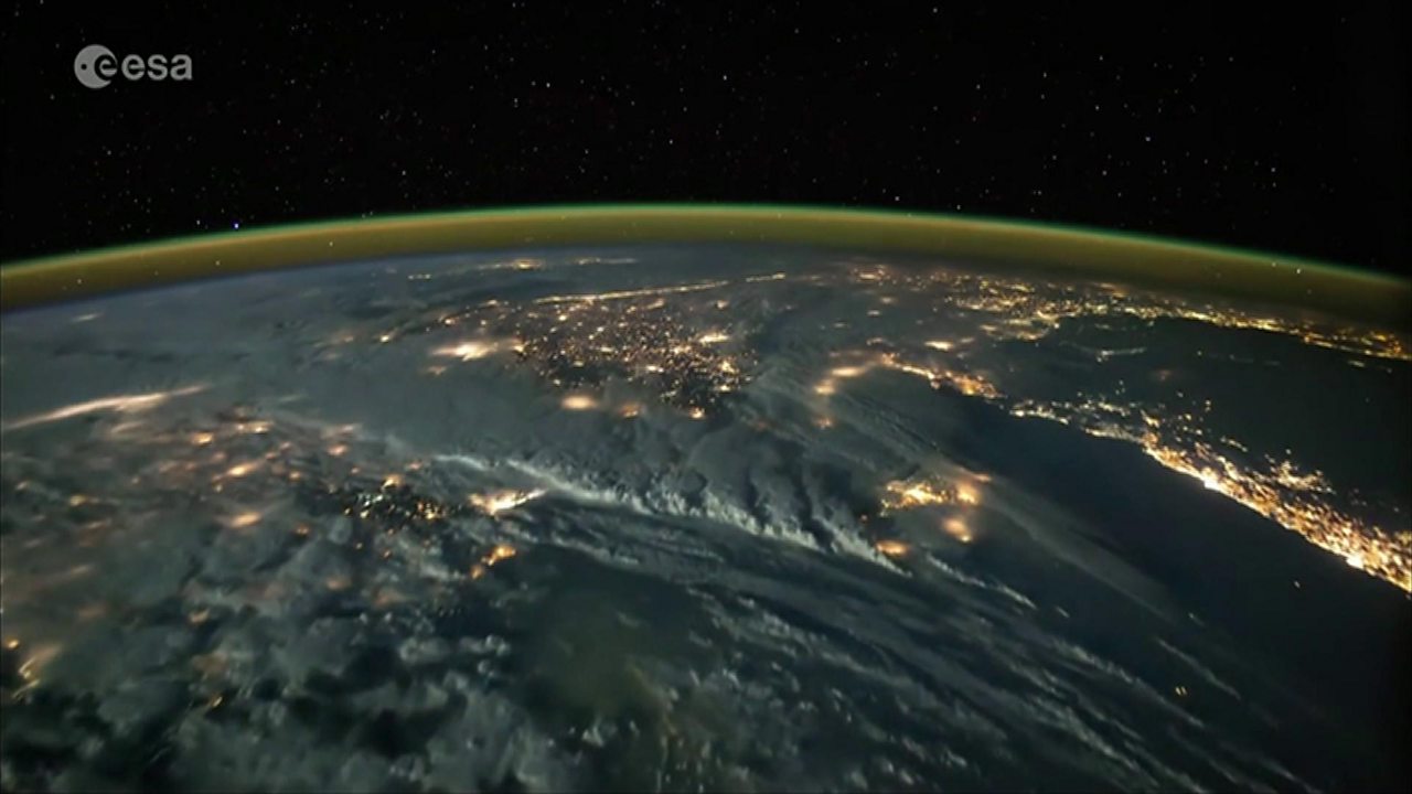 Space timelapse shows lightning storms