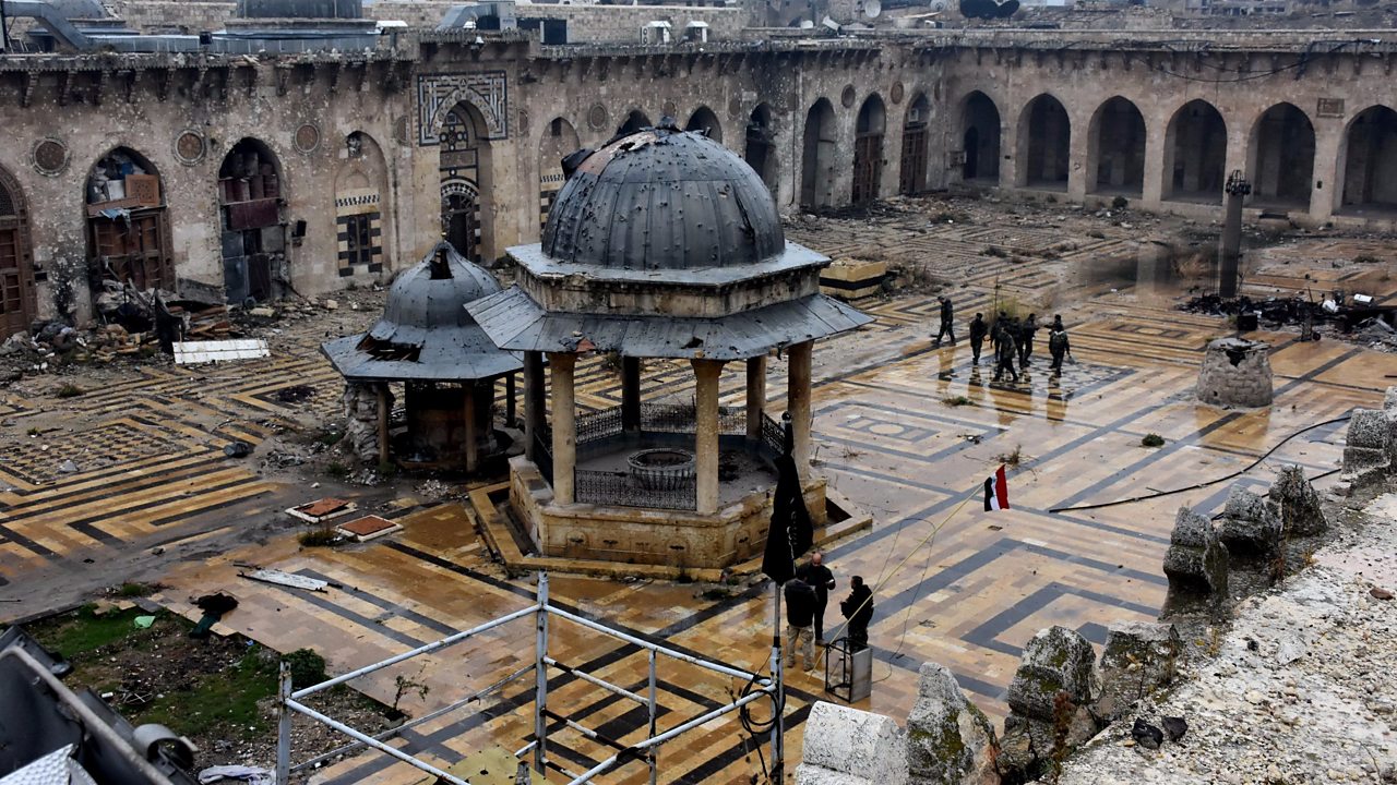Syrian conflict: What's left of Aleppo's Great Mosque?