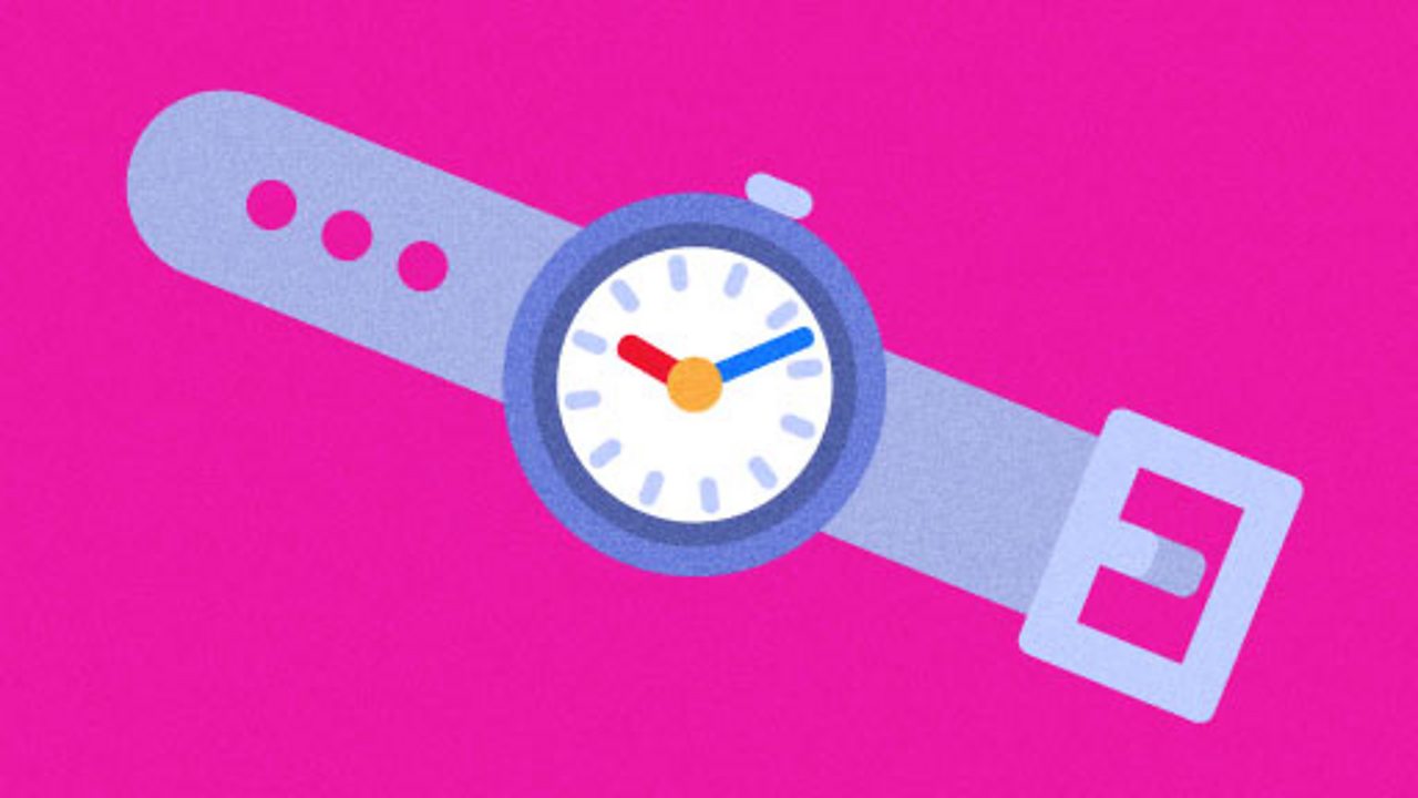 Illustration of a watch for Learning, Schools, Teachers, KS1 computing