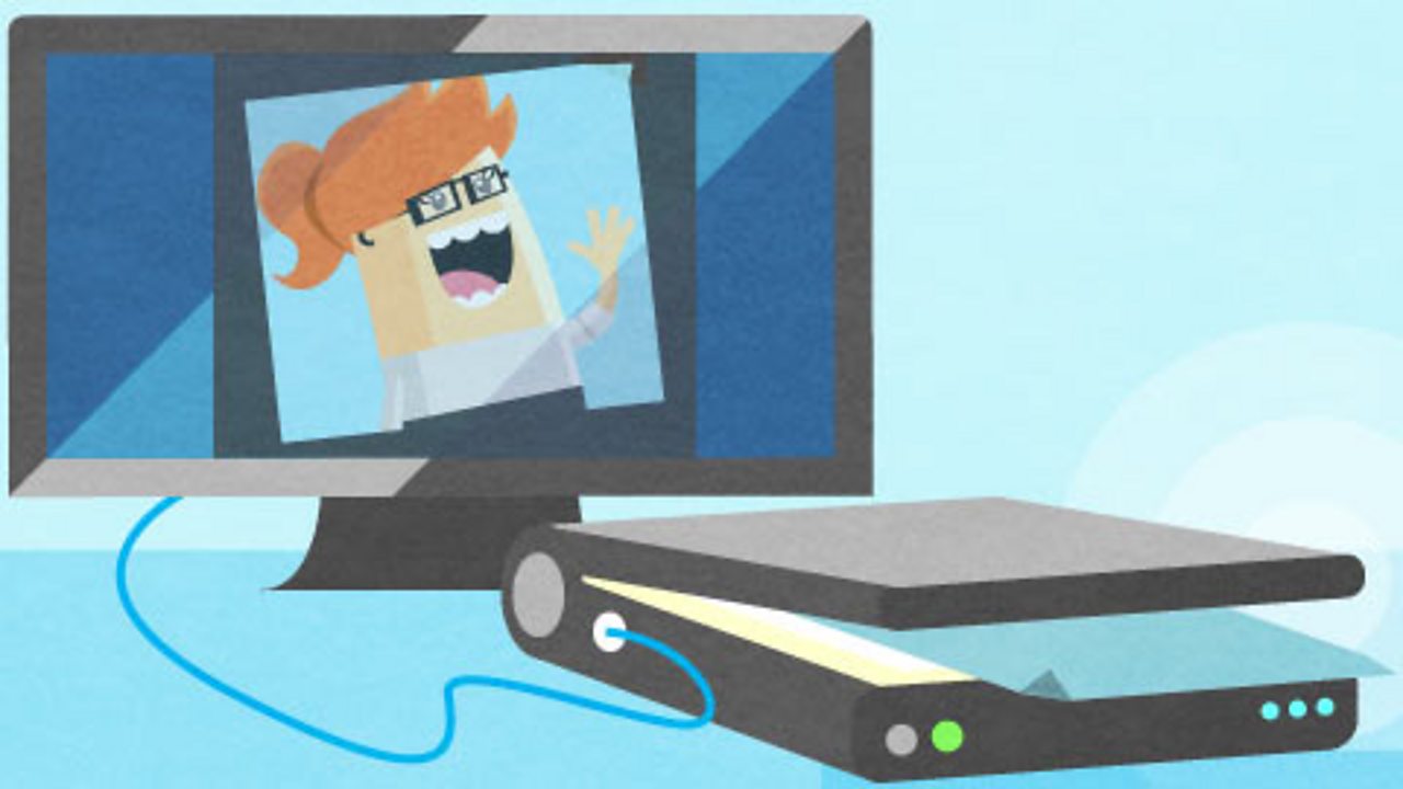 A computer scanning an image of a girl