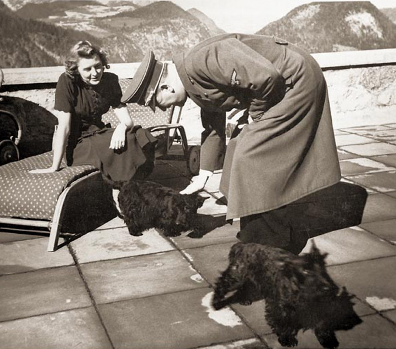 Adolf Hitler and Eva Braun.
