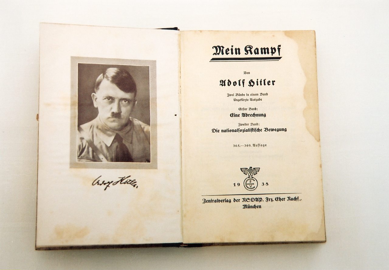 The 1938 edition of Hitler's Mein Kampf.