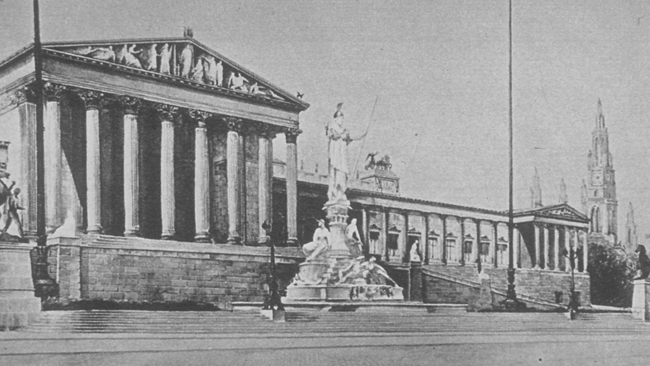 Adolf Hitler's drawing of the Austrian Parliament Building, Vienna.