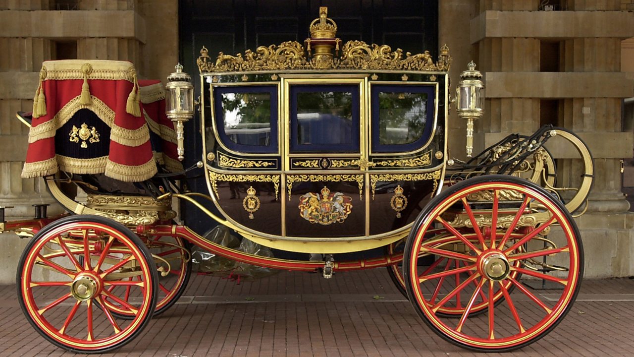 The Irish State Coach that has been used for the State Opening of Parliament since 1852.