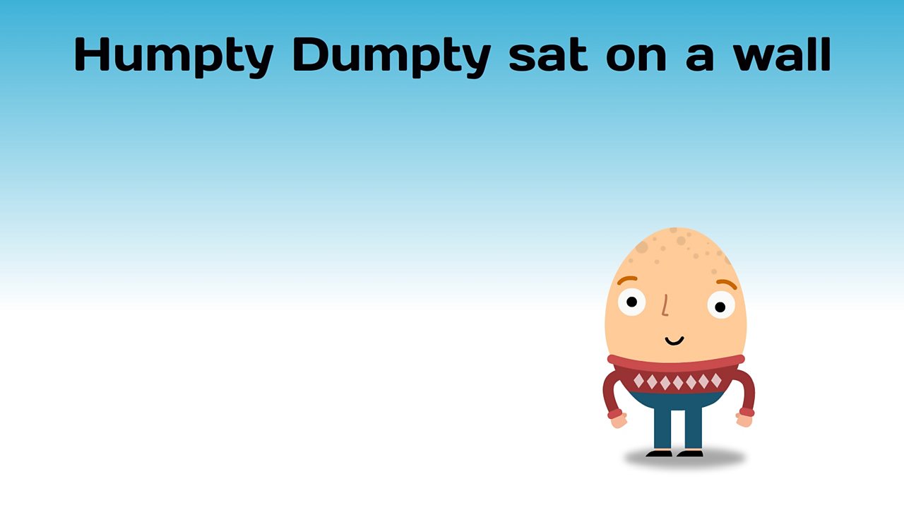 Humpty Dumpty sat on a wall